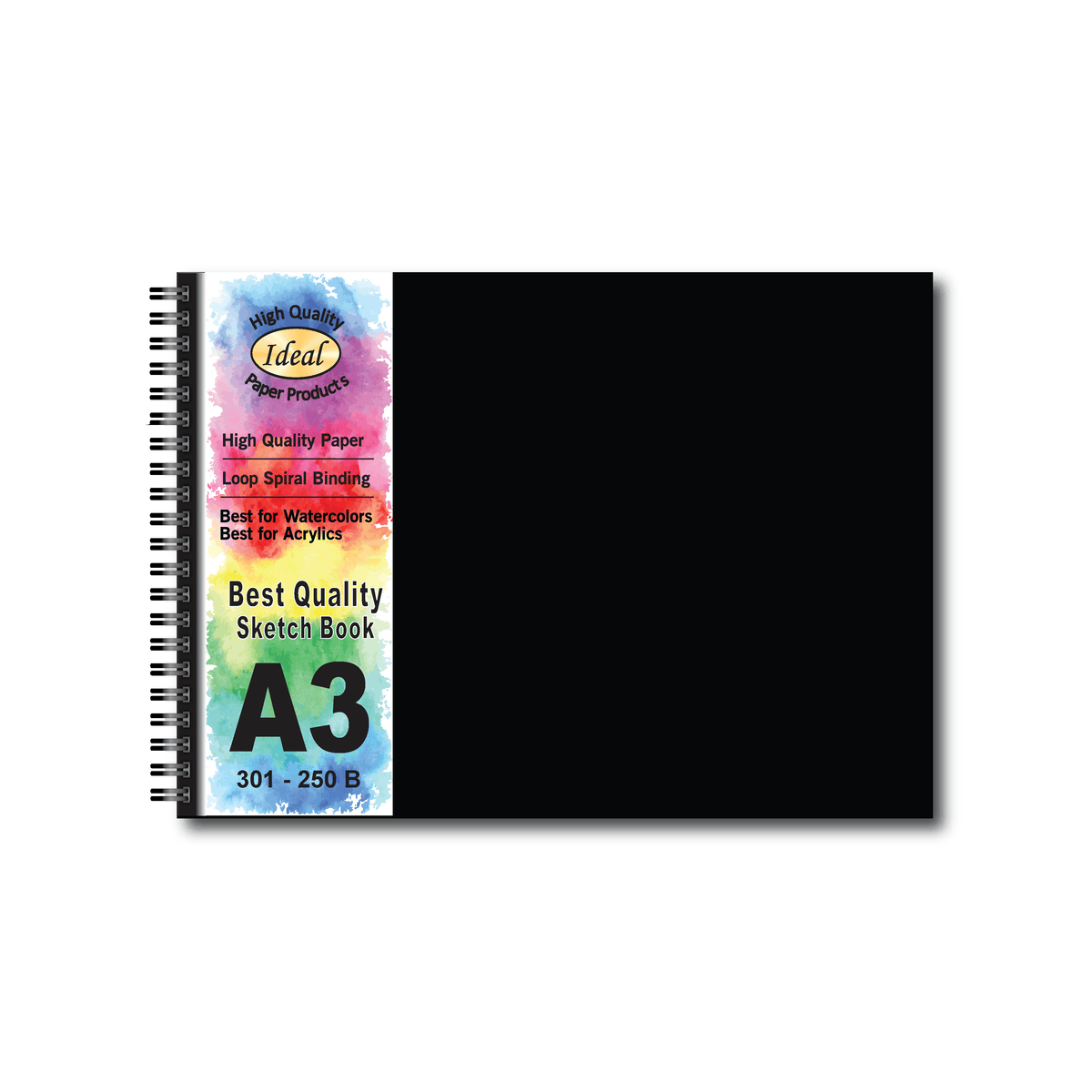 Watercolor Journal - A3 Size - 40 Sheets - For Acrylic & Watercolors
