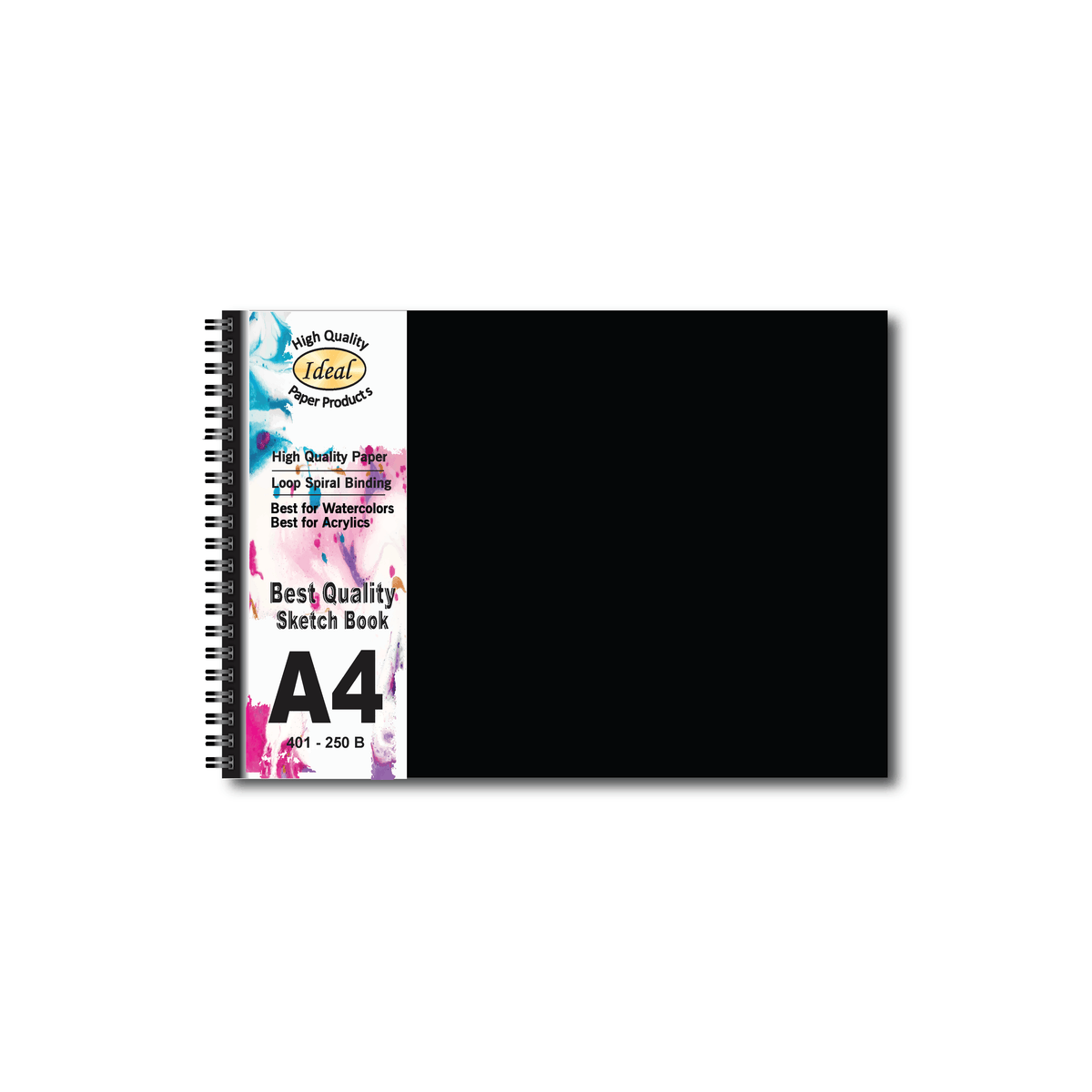 Watercolor Journal - A4 Size - 40 Sheets - For Acrylic & Watercolors
