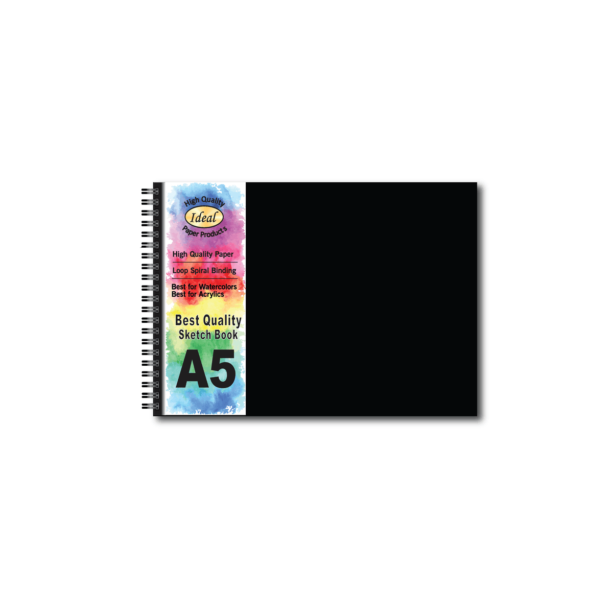 Watercolor Journal - A5 Size - 40 Sheets - For Acrylic & Watercolors