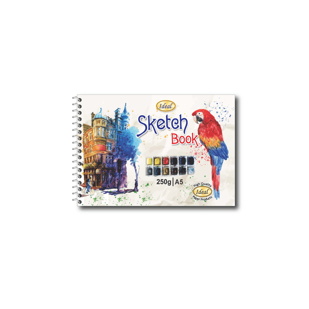 Sketch Book - A5 Size - 250g Paper - For Acrylic & Watercolor