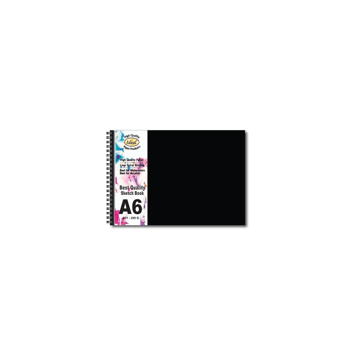 Watercolor Journal - A6 Size - 40 Sheets - For Acrylic & Watercolors