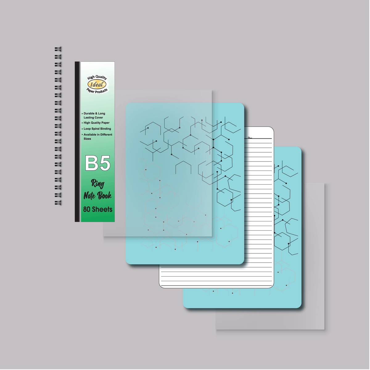 Ring Notebook B5 - 80 Sheets