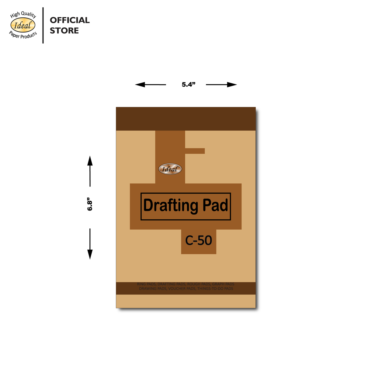 Drafting Pad C50 - Size Copy Size - LocaI Paper