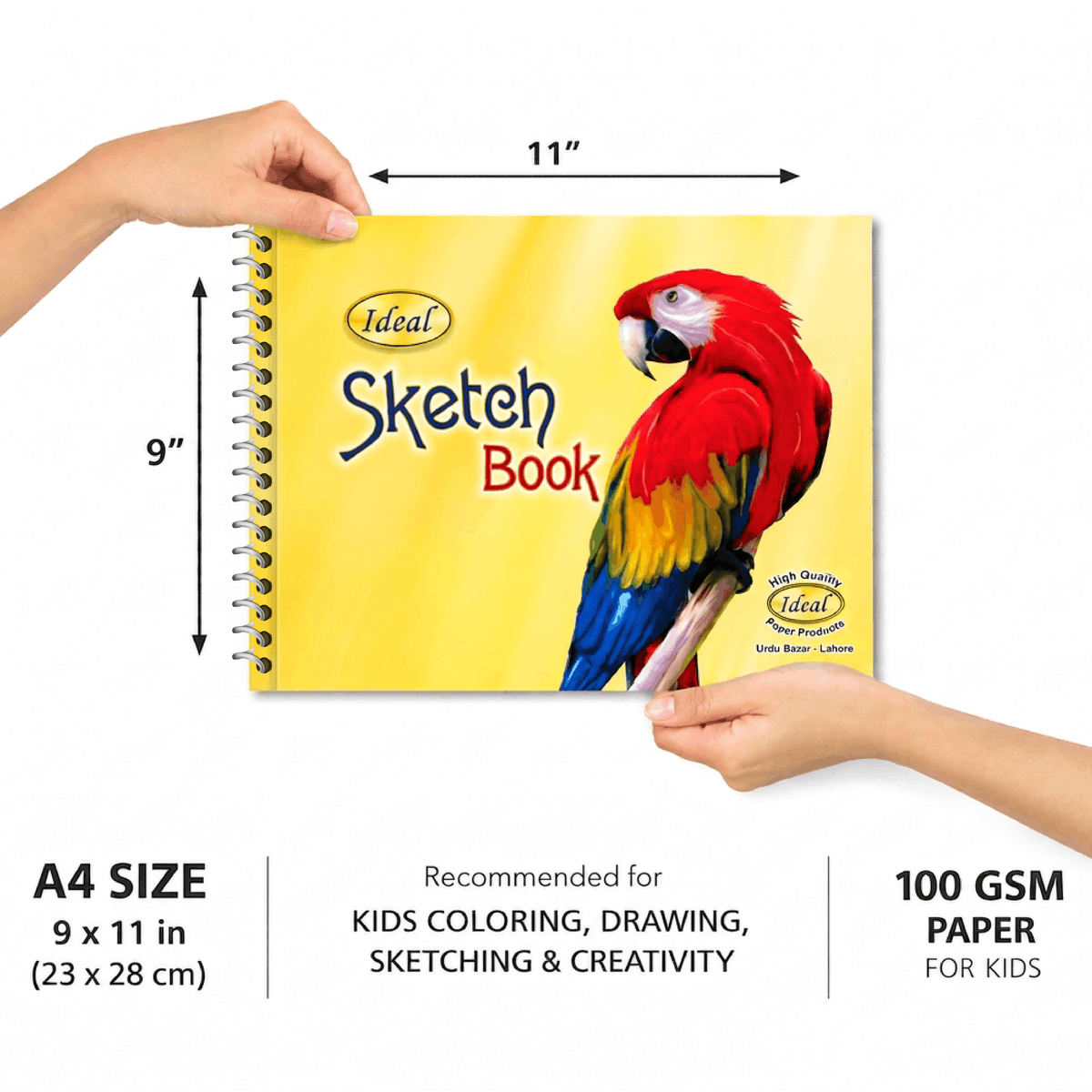 Sketch Book - A4 Size - For Coloring and Drawing