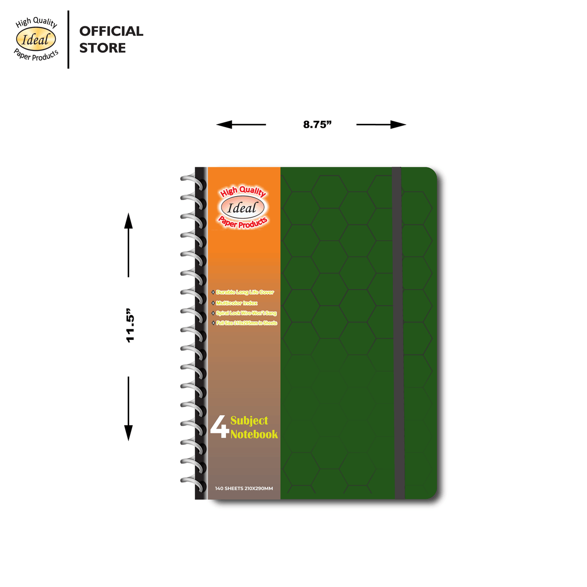 Subject Notebook - 4 Subject