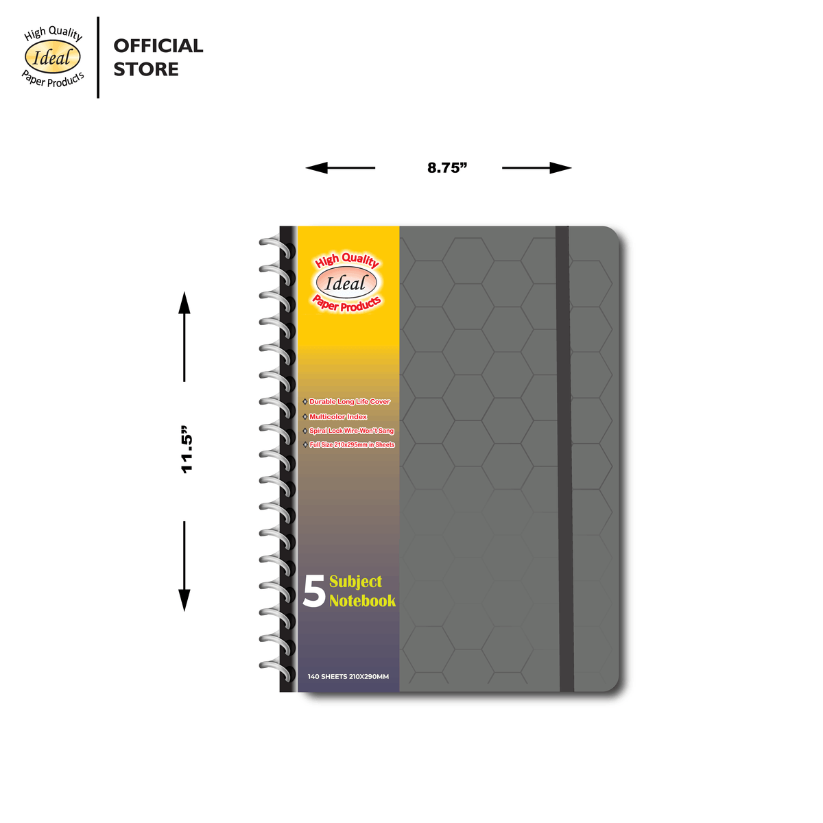 Subject Notebook - 5 Subject