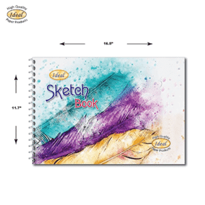 Sketch Book - A3 Size - 250g Paper - For Acrylic & Watercolor