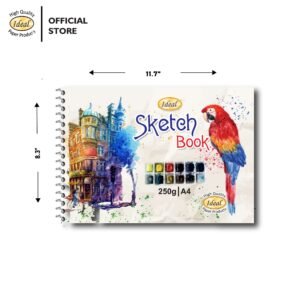 Sketch Book - A4 Size - 250g Paper - For Acrylic & Watercolor - D6