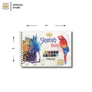 Sketch Book - A5 Size - 250g Paper - For Acrylic & Watercolor