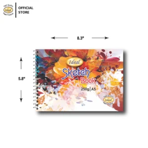 Sketch Book - A5 Size - 250g Paper - For Acrylic & Watercolor - D2